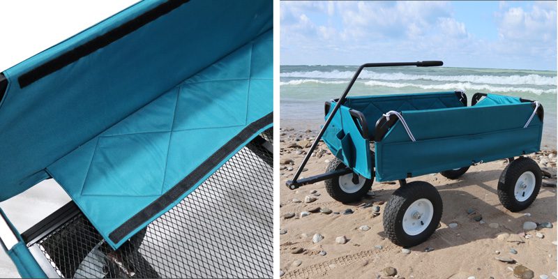 side panels at the beach