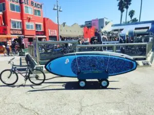 Paddle board bike trailer